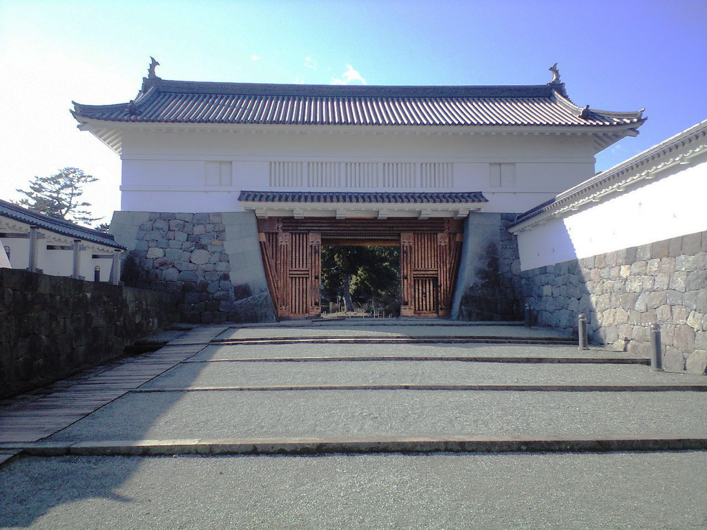 忍者体験の会場となった銅門広場周辺